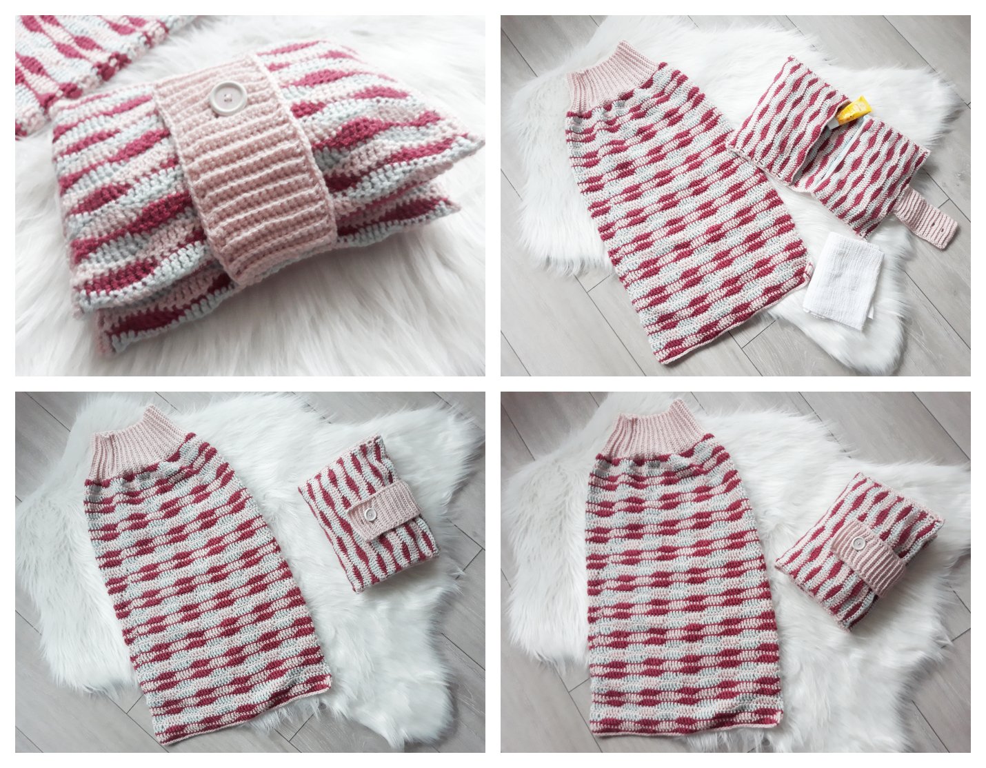 Blog-Inhaltsbild für 'Wickeltasche und Schlafsack, kostenlose Häkelanleitung'